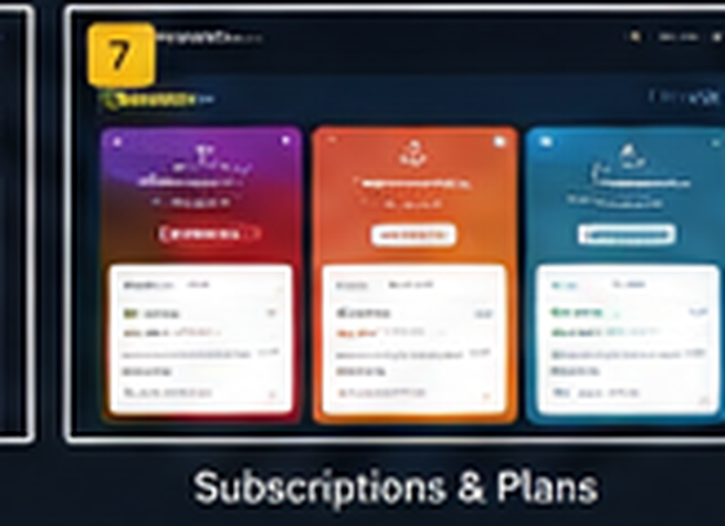 AradaCart concept UI showing subscriptions and plans