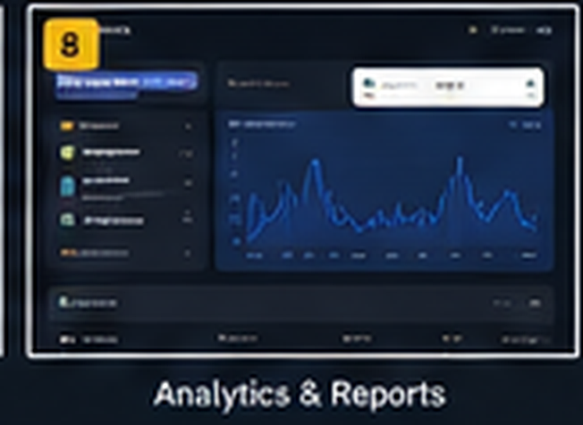 AradaCart concept UI showing analytics and reports