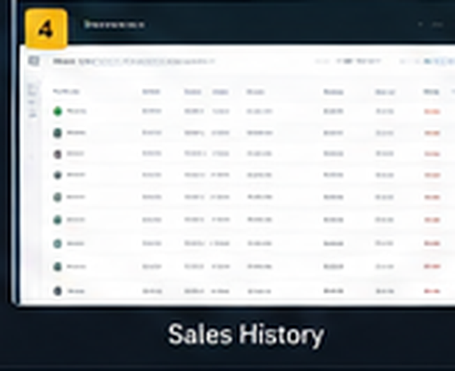 FSSS Limat POS concept UI showing sales history
