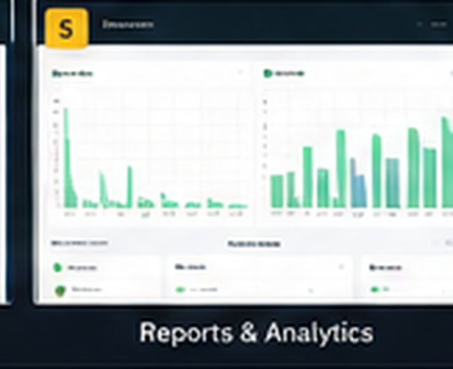 FSSS Limat POS concept UI showing reports and analytics