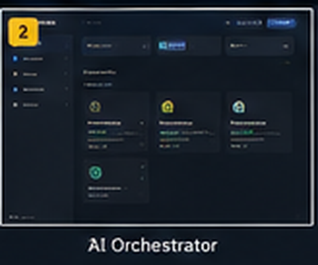 NAEP concept UI showing the AI orchestration view
