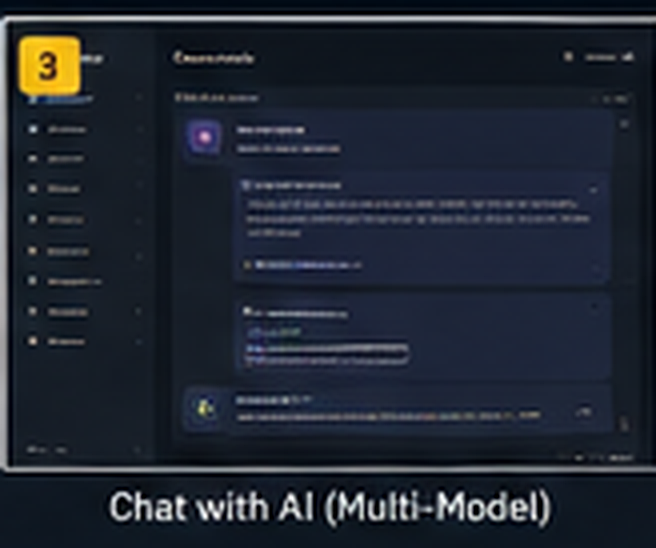 NAEP concept UI showing a multi model chat interface